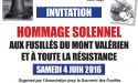 Samedi 4 juin 2016 : Hommage solennel aux fusillés du Mont Valérien et à toute la Résistance
